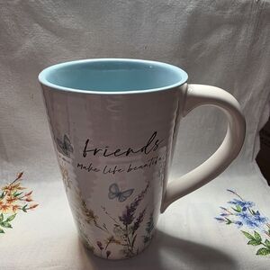 Pavilion Gift Company "Friends Make Life Beautiful" 17 oz ceramic mug. 
